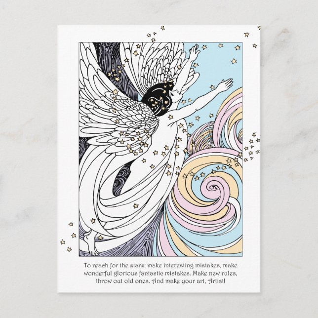 Make Art Angel Postcard (Front)