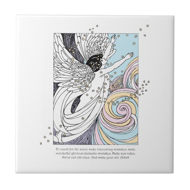 Make Art Angel Tile (Front)