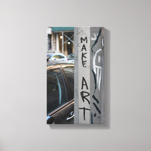 MAKE ART New York Graffiti Street Photography NYC Canvas Print