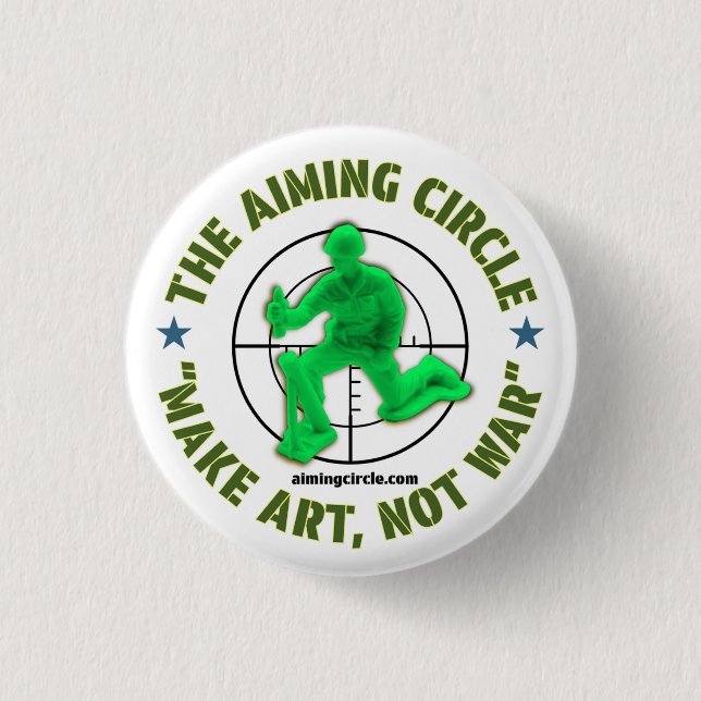 "Make Art, Not War" button (Front)