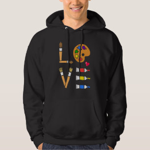 MAKE Artist Artistic Humor Painting Cool Hoodie