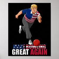 Make Bowling Great Again - Funny Trump Bowling Gif