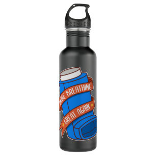 Make Breathing Great Again - Funny Asthma Inhaler 710 Ml Water Bottle