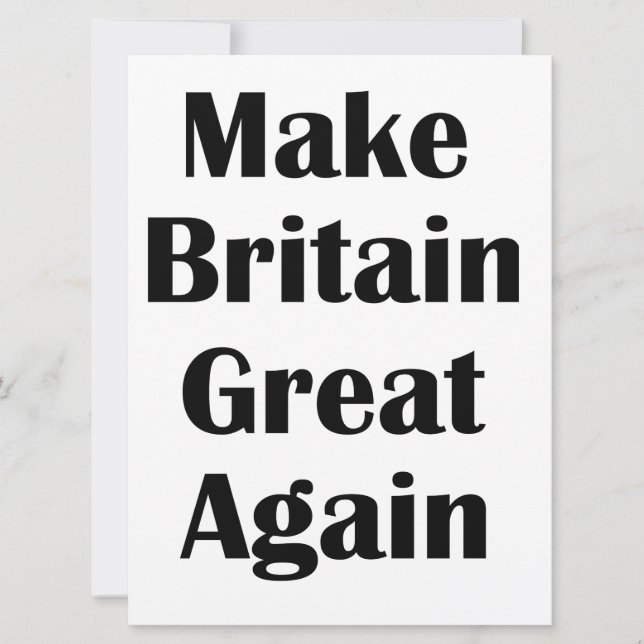 Make Britain Great Again (Front)