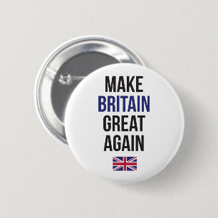 Make Britain Great Again UK First Flag Brexit 2 Inch Round Button