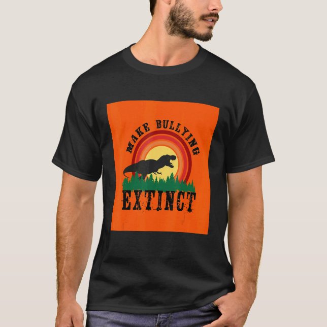 Make Bullying Extinct We Wear Orange For Unity Day T-Shirt (Front)