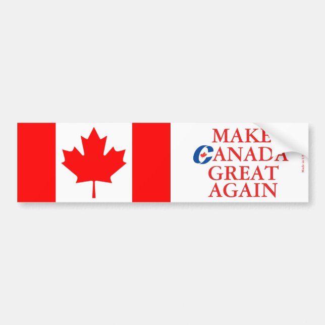 Make Canada Great Again Bumper Sticker (Front)