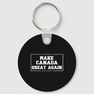 Make Canada Great Again Funny 51st State Trump Quo Keychain