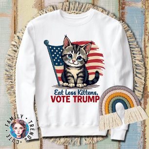 Make Cats Safe Again Funny 2024 Presidential Sweatshirt