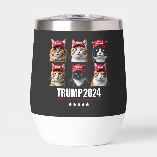 Make Cats Safe Again Maga Trump Election (Front)