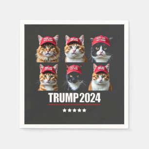 Make Cats Safe Again Maga Trump Election Napkin