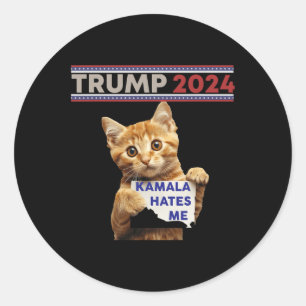 Make Cats Safe Again Trump Cats For Trump Classic Round Sticker