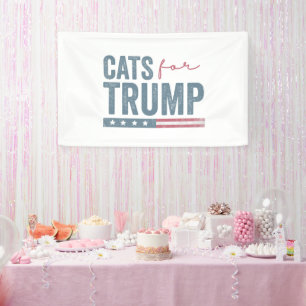 Make Cats Safe Again Trump Election Vote  Banner