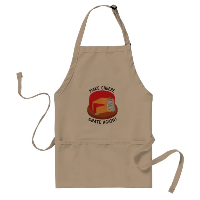 Make Cheese Grate Again Standard Apron (Front)