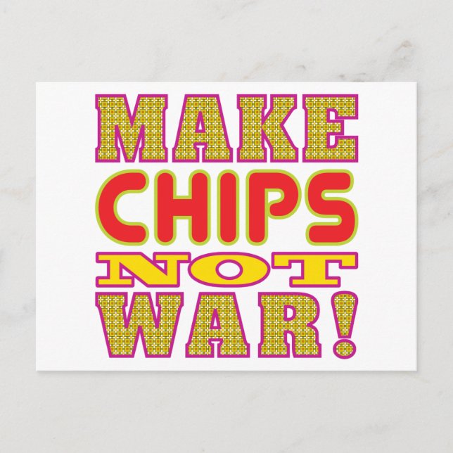 Make Chips Postcard (Front)