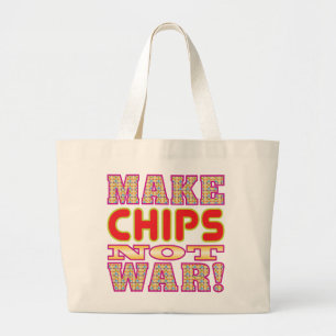 Make Chips v2 Large Tote Bag