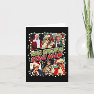 Make Christmas Great Again Donald Trump Mega Card
