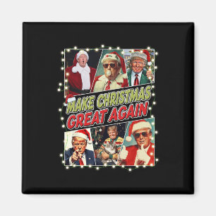 Make Christmas Great Again Donald Trump Mega  Magnet