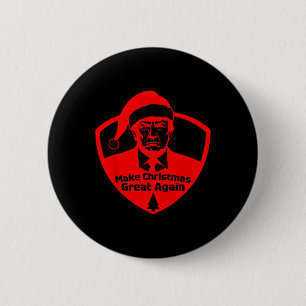 Make Christmas Great Again Funny President Trump M 2 Inch Round Button