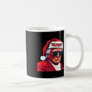 Make Christmas Great Again Funny Santa Trump 2024  Coffee Mug