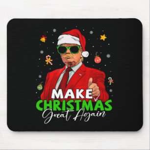 Make Christmas Great Again Funny Santa Trump Chris Mouse Pad