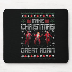 Make Christmas Great Again Funny Santa Trump Dance Mouse Pad