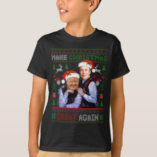 Make Christmas Great Again Funny Santa Trump Vance T-Shirt