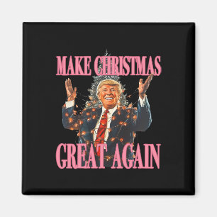 Make Christmas Great Again Funny Santa Trump Xmas  Magnet