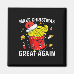 Make Christmas Great Again Funny Santa Trump Xmas  Magnet