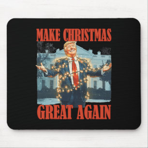 Make Christmas Great Again Funny Santa Trump Xmas  Mouse Pad