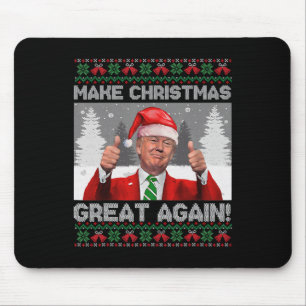 Make Christmas Great Again Funny Trump Pyjamas Ugl Mouse Pad