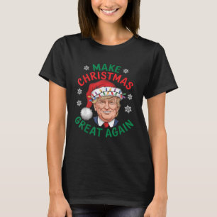 Make Christmas Great Again Pyjamas Xmas Trump 47 T-Shirt