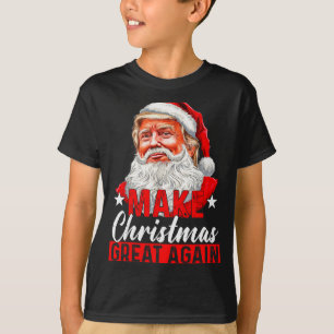 Make Christmas Great Again Santa Funny Trump Xmas T-Shirt