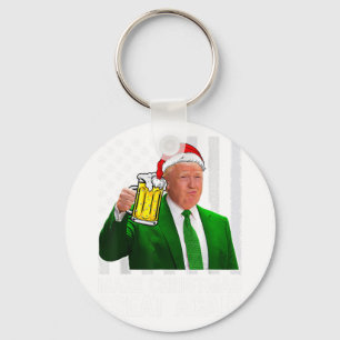 Make Christmas Great Again Shirt Beer Drinking Xma Keychain