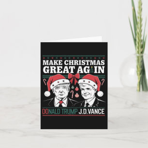 Make Christmas Great Again Trump  Card