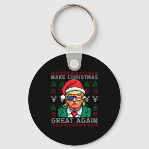 Make Christmas Great Again-trump Christmas Funny Keychain