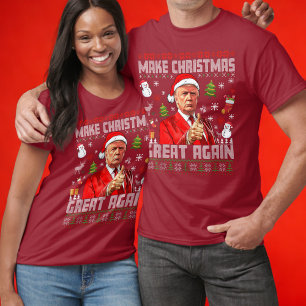MAKE CHRISTMAS GREAT AGAIN   Trump Red T-Shirt