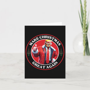 Make Christmas Great Again Trump Ugly Christmas Card