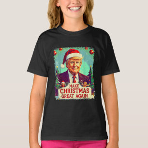 Make Christmas Great Again Xmas Funny Trump Pajama T-Shirt