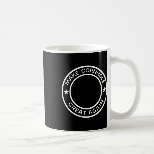 Make Cornhole Great Again Tournament Team Jersey  Coffee Mug (Right)