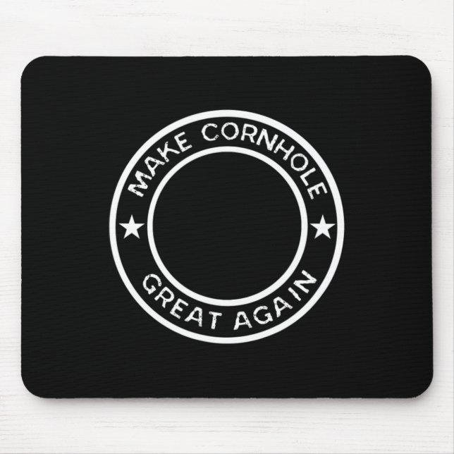 Make Cornhole Great Again Tournament Team Jersey  Mouse Pad (Front)