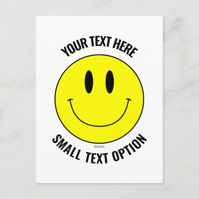 Make, Create Your Own Smilie Smile Postcard (Front)