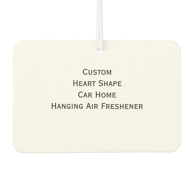 Make Custom Personalized Heart Hanging Photo Home Car Air Freshener (Front)
