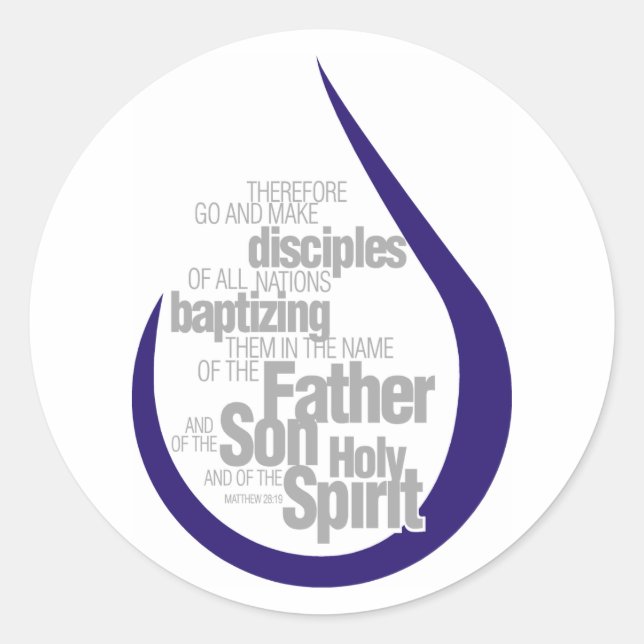 Make Disciples Classic Round Sticker (Front)