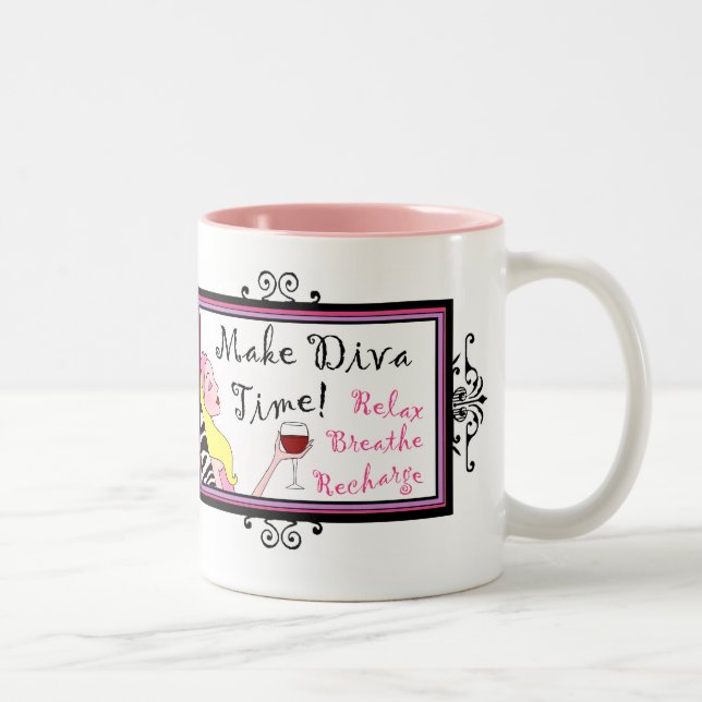 "Make Diva Time"/ Relax tasses (Droit)