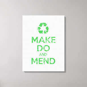 Make Do and Mend Canvas Print
