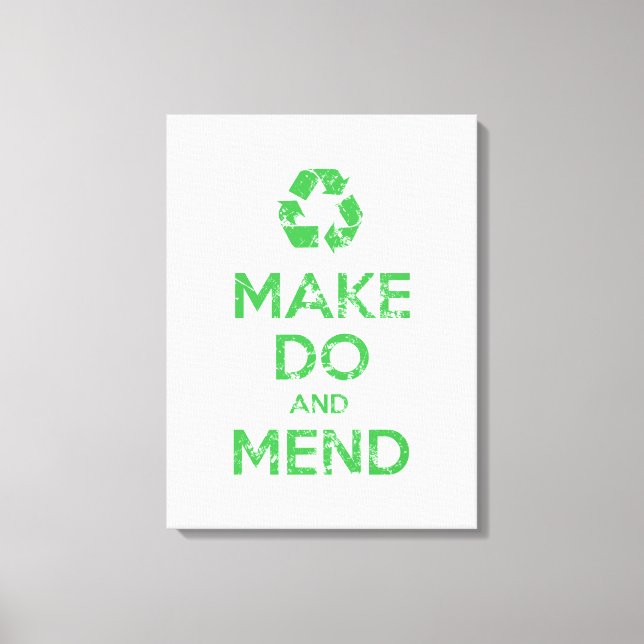 Make Do and Mend Canvas Print (Front)