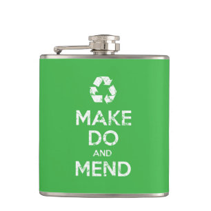 Make Do and Mend Hip Flask