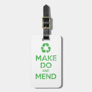 Make Do and Mend Luggage Tag