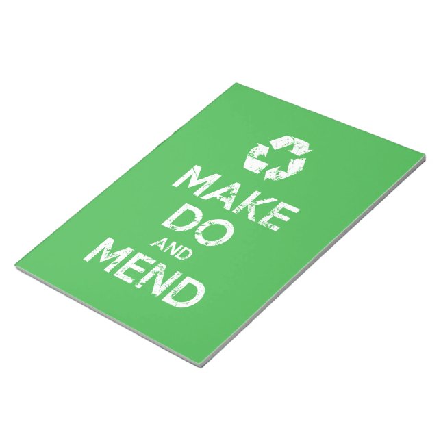 Make Do and Mend Notepad (Angled)